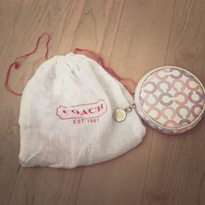 Authentic coach coin purse with coach bag